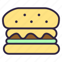 burger, cheeseburger, food, sandwich, toast, bread, meal