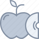 apple, eating, food, fruit, slice