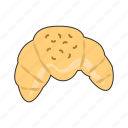 croissant, pastry