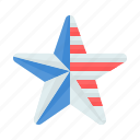 flag, fourth, july, star