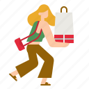 shopping, bag, customer, buyer, woman