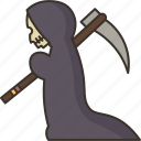 reaper, scythe, death, horror, creepy