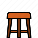 stool, living, interior, home, furniture, room