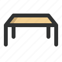 desk, dining, furniture, square, table