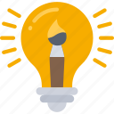 creative, development, game, idea, lightbulb, thinking