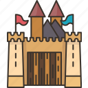 castle, kingdom, palace, fort, medieval