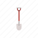 garden, gardening, metal, shovel