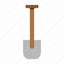 garden, gardening, shovel, tool, work