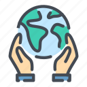 care, earth, globe, hand, planet, world