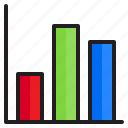 statistics, column, graph, report, bar, chart