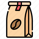 bean, package, coffee, bag, shop, pack