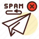 email, forward, return, send, spam