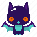 animal, avatar, bat, halloween