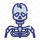 scary, dead, skeleton, bone, death, skull, halloween