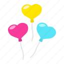 balloon, heart, holiday, love, romantic, shaped, valentine