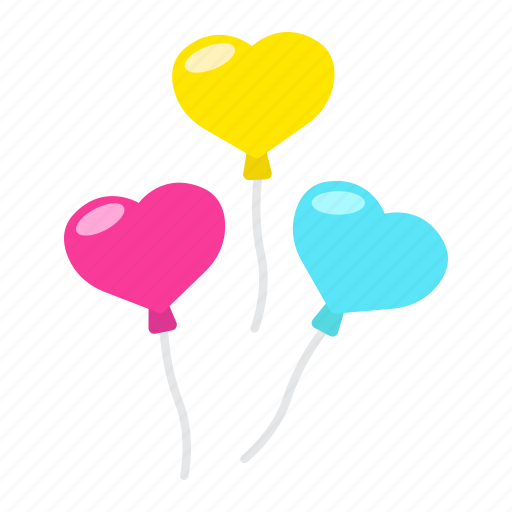 Balloon, heart, holiday, love, romantic, shaped, valentine icon - Download on Iconfinder