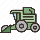 harvester, combine, machinery, farm, agriculture