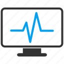 monitoring, pulse, analytics, cardiogram, chart, graph, monitor