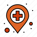 ambulance, hospital, location