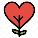 heart, like, love, plant, tree