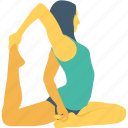 exercise, split leap, stretching, warm up, yoga