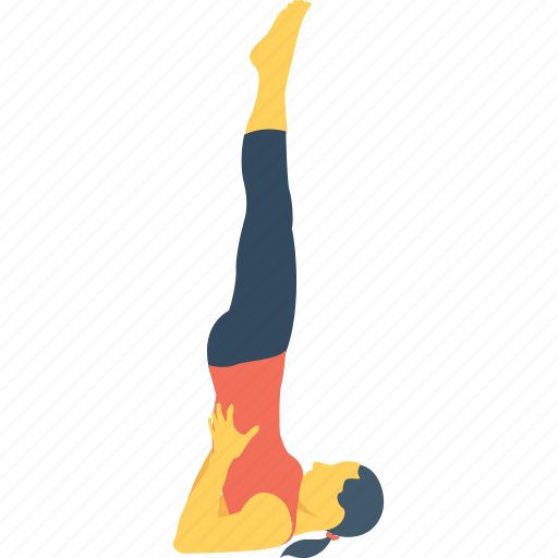 Acrobat, female, headstand, pose, yoga icon - Download on Iconfinder