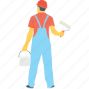 colorman, house painter, labour, painter, worker