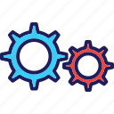 cogwheel, mechanics icon, gear, setup icon, setting