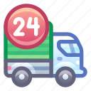 delivery, truck, 24/7