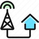 antenna, house, connect