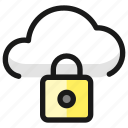 cloud, lock