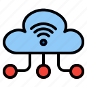 cloud, computing, network, wifi, wireless, server, connection