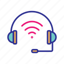 headphone, helpdesk, internet, internet of things, iot, wifi, wireless headset