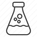 laboratory, glass, flask, experiment, bubble, wave, test