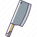 cleaver, kitchen, knife, utensil