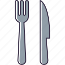 and, fork, knife