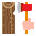 axe, tool, weapon, wood, woodcutter