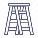 stepladder, ladder, step, stairs, staircase, construction, tool