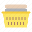 basket, clean, cloth, laundry