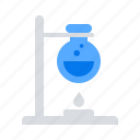 chemistry, experiment, flask