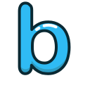 b, blue, letter, lowercase