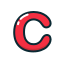 c, letter, lowercase, red 