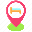 pin, location, map, position, bed, hospital