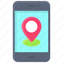 pin, location, map, position, smartphone