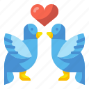 animals, bird, heart, love, romance, romantic, valentine