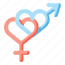 female, gender, love, male, sex, shapes, symbols