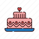 cake, love, valentine, wedding