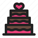 cake, heart, love, party, romance, sweet, wedding