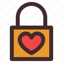 heart, lock, love, padlock