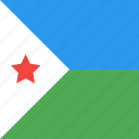 country, djibouti, flag, nation